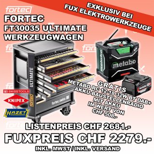 fortec Werkzeuge FT30035 Ultimate Werkstattwagen 706 - tlg.