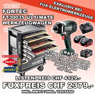 fortec Werkzeuge FT30035 Ultimate Werkstattwagen 706 - tlg.