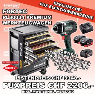 fortec Werkzeuge PL30034 Premium Werkstattwagen 706 - tlg.