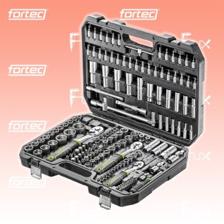 fortec Werkzeuge FT30046 171 Steckschlüsselsatz  ⅜″ + ⅜″ + ½″ ECO-LINE