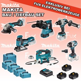 Makita Bau / Tiefbau Set 4