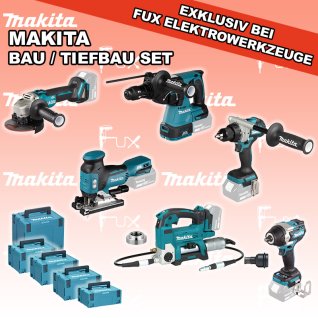 Makita Bau / Tiefbau Set 4 SOLO