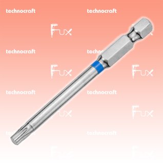 Technocraft T10 Torx-Bits mit Farbring blau, 75 mm, 10 Stück