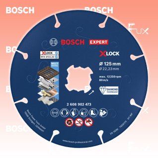 Bosch Expert Metal Diamanttrennscheibe X-LOCK 125 mm